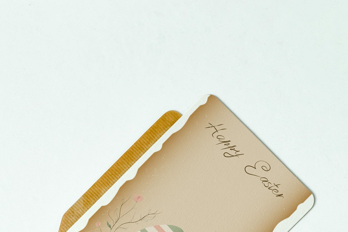 A vintage Easter greeting card, a Decorative Illustration by JYa_Design (Photo 1 of 3)