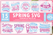 Spring SVG Bundle, an Illustration by DESIGNAVO