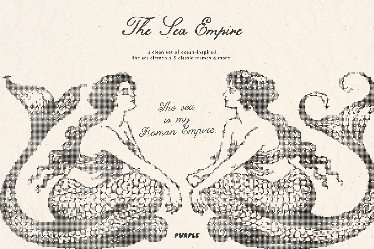 The Sea Empire: Vintage Marine Art, an Object Graphic by Purple (Photo 2 of 19)