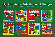 Red Yellow Christmas Sale Banner, an UI Kit Template by graphicook (Thumbnail 1 of 5)
