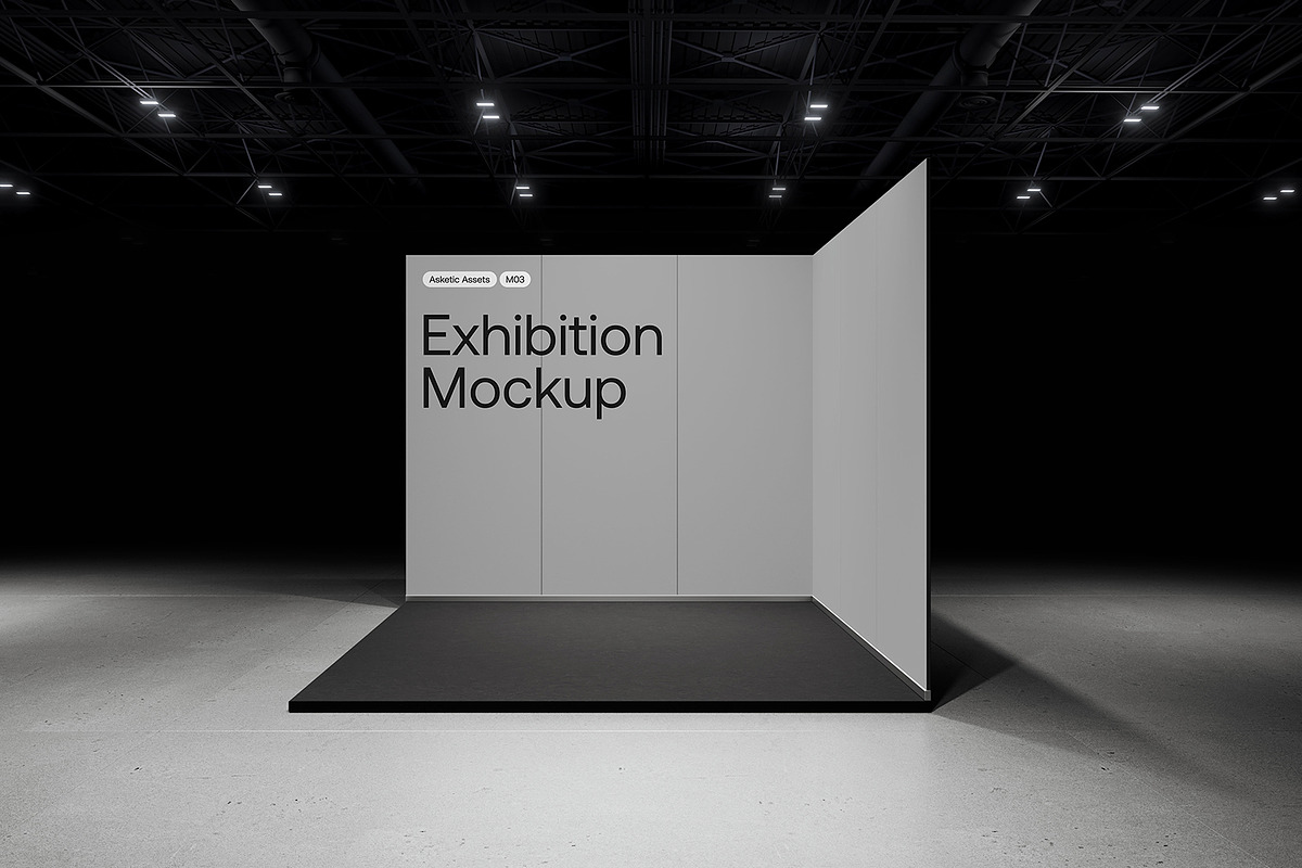 Modular Exhibition Mockup M03, an Advertising Mockup by Asketic (Photo 4 of 7)