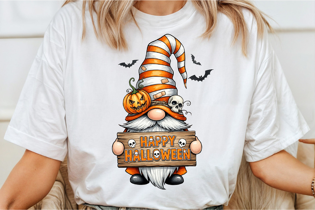 Happy Halloween Gnome PNG, an Icon by DreamCafeArt (Photo 4 of 7)