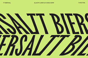 TT Biersal, a Sans Serif Font by TypeType