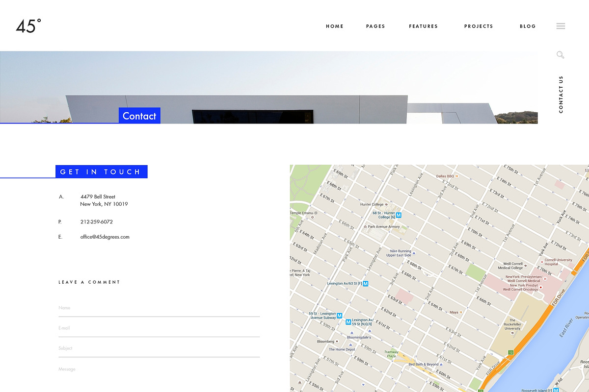 45 Degrees - Architecture Template, a Websites & App Template by Milo Studio (Photo 7 of 7)