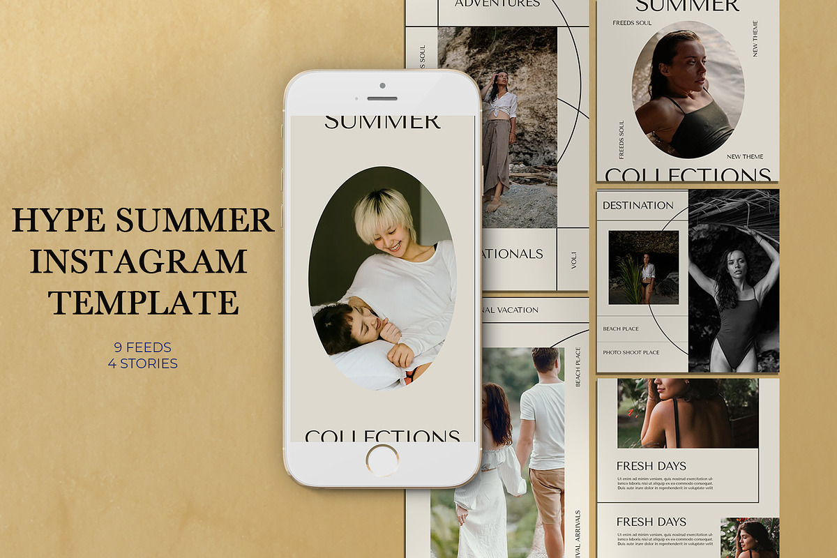 Hype Summer Instagram | Canva & PSD, a Social Media Template by Azruca (Photo 1 of 18)