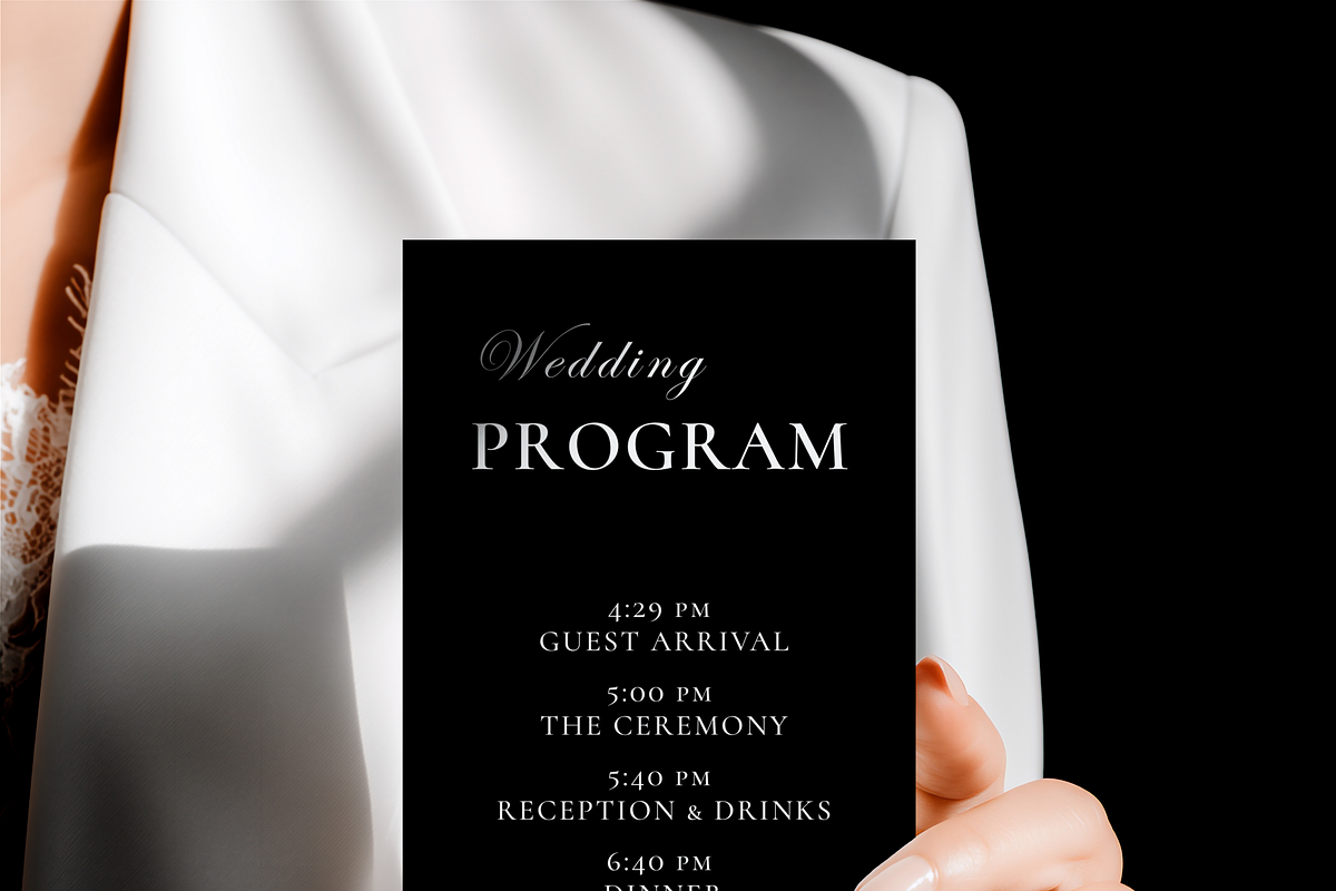 B&W Wedding Stationery Mockup Bundle, an Advertising Mockup by Serenefeeling (Photo 4 of 14)