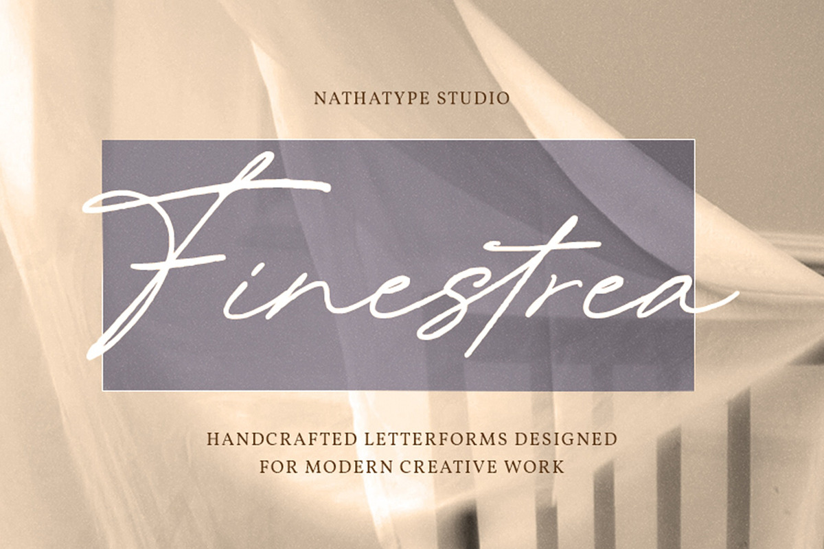 Finestrea, a Handwritten Font by Nathatype (Photo 1 of 10)