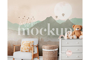 Nursery Wallpaper Mockup Bundle