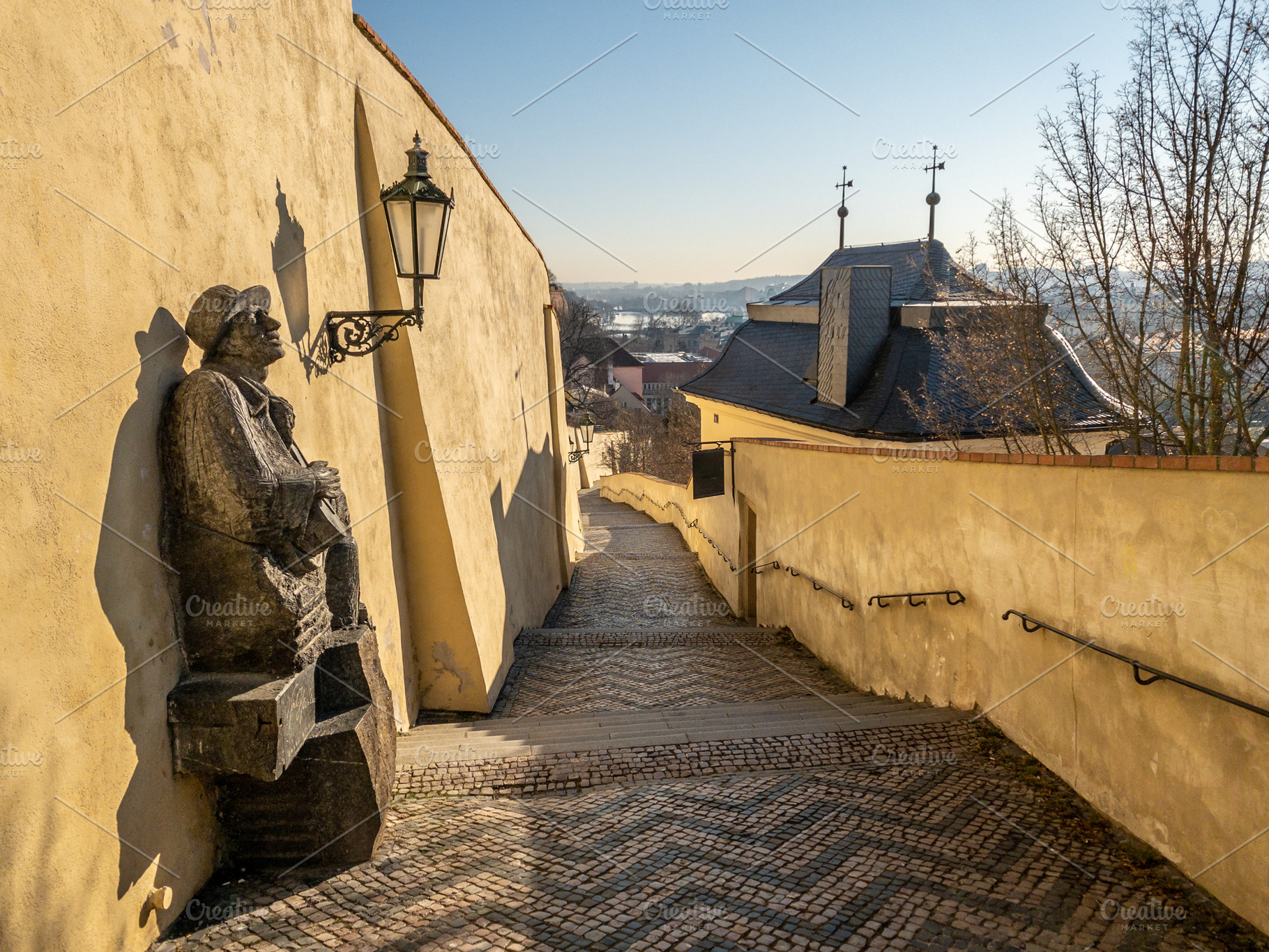 Prague Castle in the spring morning sun, a Holiday Photo by PhotoVision Pavel Rezac