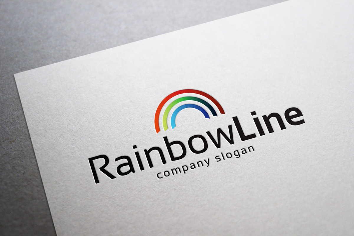 Rainbow Line Logo, a Branding & Logo Template by EmilGuseinov (Photo 1 of 2)