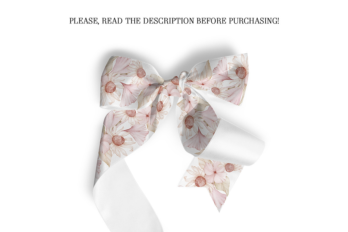 Hydrangea Daisy Flowers Pattern, an Illustration by PawGraphic (Photo 10 of 10)