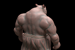 Rhino Character 3d-print Model