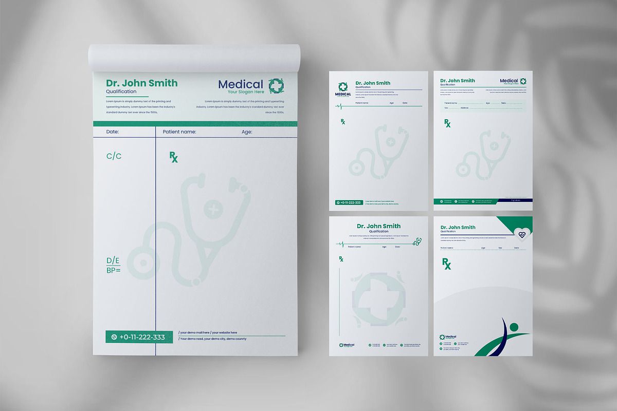 Doctor prescription pad design, a Stationery Template by Tanmoy Topu (Photo 1 of 6)