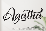 Agatha | Script Font, a Handwritten Font by Scratchones (Thumbnail 1 of 9)