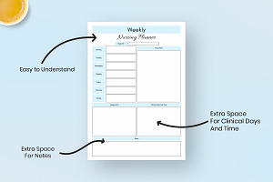 Weekly Nursing School Printable Plan