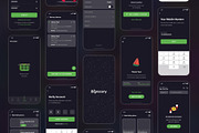 Bigrocery Dark UI Kit for Grocery, a Wireframe Template by SyalUIUX (Thumbnail 5 of 7)