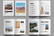 Summer Magazine Layout Template