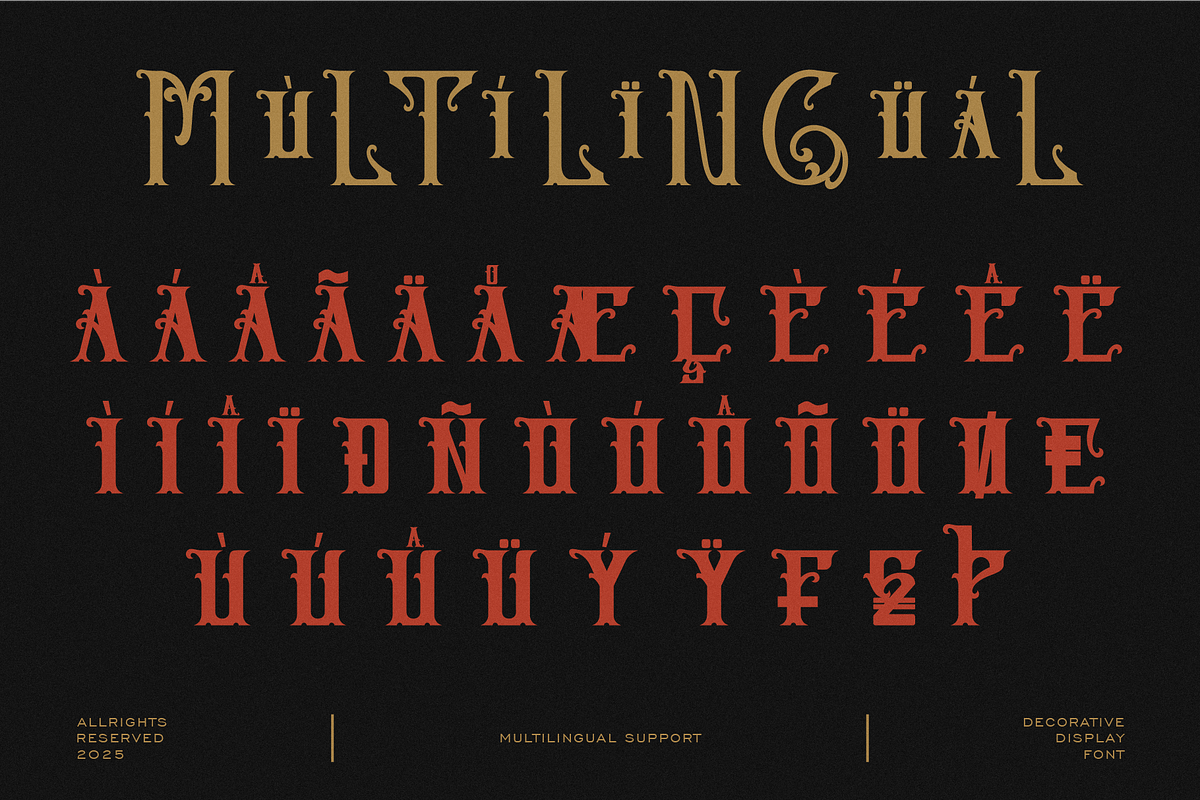 Delysium - A Display Font, a Blackletter Font by Hanstype.com (Photo 6 of 9)