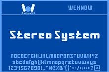 Stereo System font