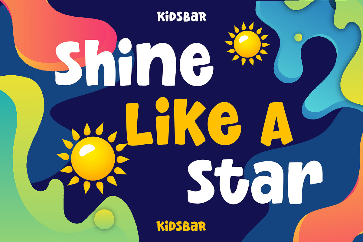 Kidsbar - Cartoon Game Font, a Sans Serif Font by Typia Nesia (Photo 6 of 11)