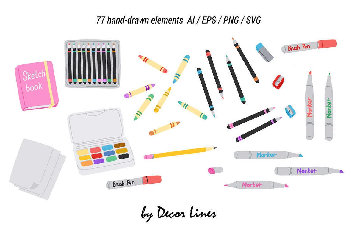 Art Tools, an Object Illustration by Decor Lines (Photo 4 of 15)