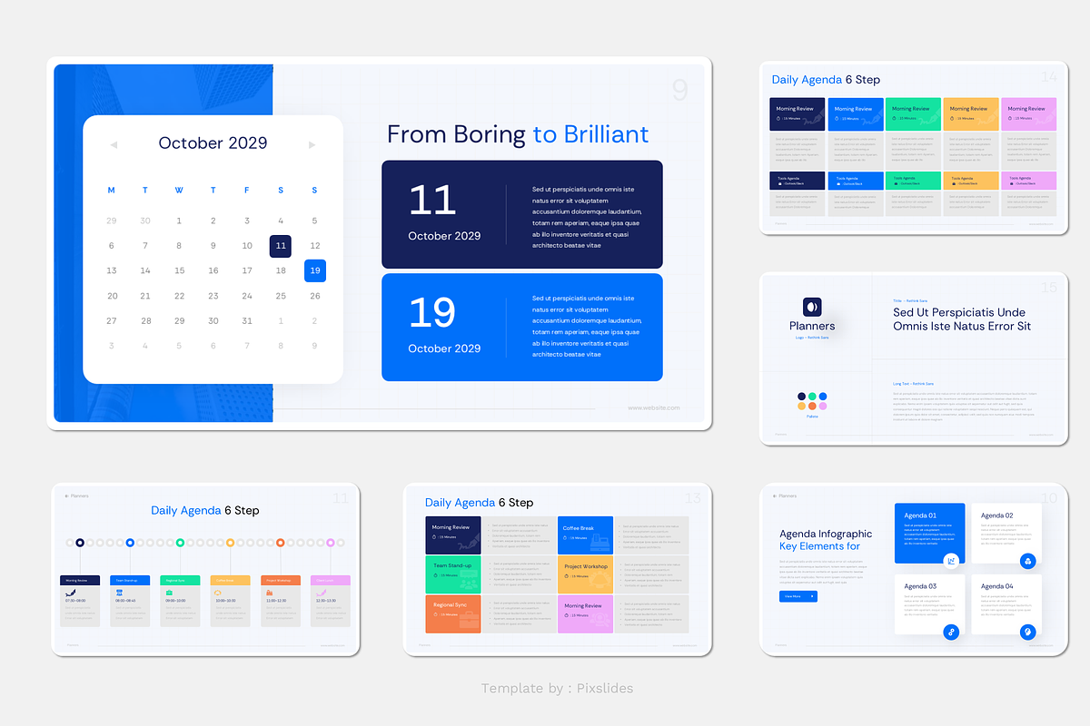 Agenda Infographics PowerPoint, a Presentation Template by Pixslides (Photo 6 of 7)