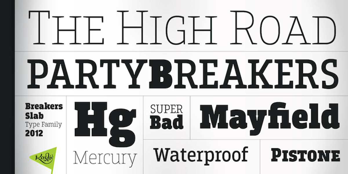 Breakers Slab, a Slab Serif Font by Kostic Type Foundry (Photo 2 of 10)