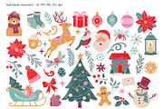 Magical Christmas. Vector Clipart, a Seasonal Illustration by Hanna's ArtLab (Thumbnail 2 of 8)