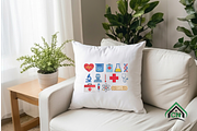 Medical Embroidery Design Bundle, an Illustration by Craft Nest (Thumbnail 4 of 6)