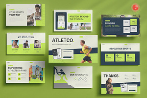 Sport Apps PowerPoint, a Presentation Template by Pixslides