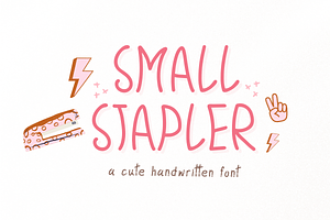 Small Stapler Handwriting Font