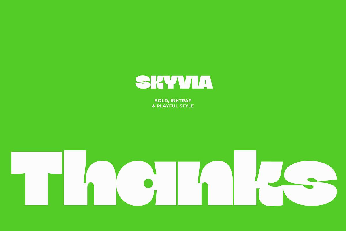 Skyvia - Bold Inktrap Font, a Sans Serif Font by limitype (Photo 12 of 12)