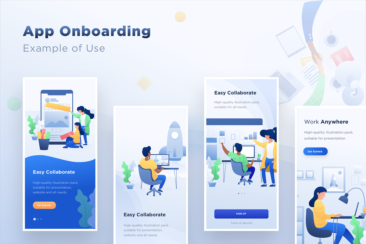 Startup Illustration Pack, a Templates & Theme by Designspace (Photo 4 of 6)