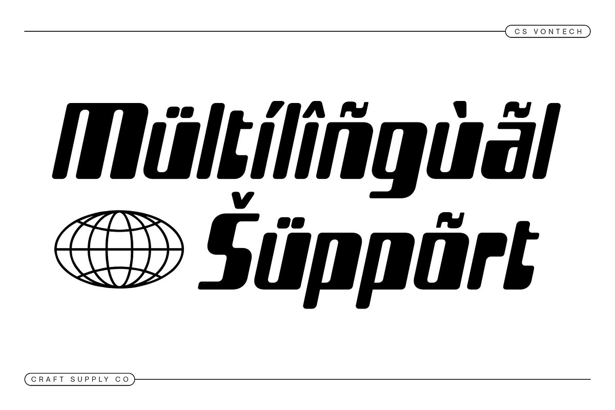 CS Vontech – Y2K Font, a Sans Serif Font by Craft Supply Co. (Photo 5 of 8)