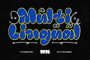 Grafyne - Modern Bubble Grafitti, a Font by Typia Nesia (Thumbnail 2 of 12)