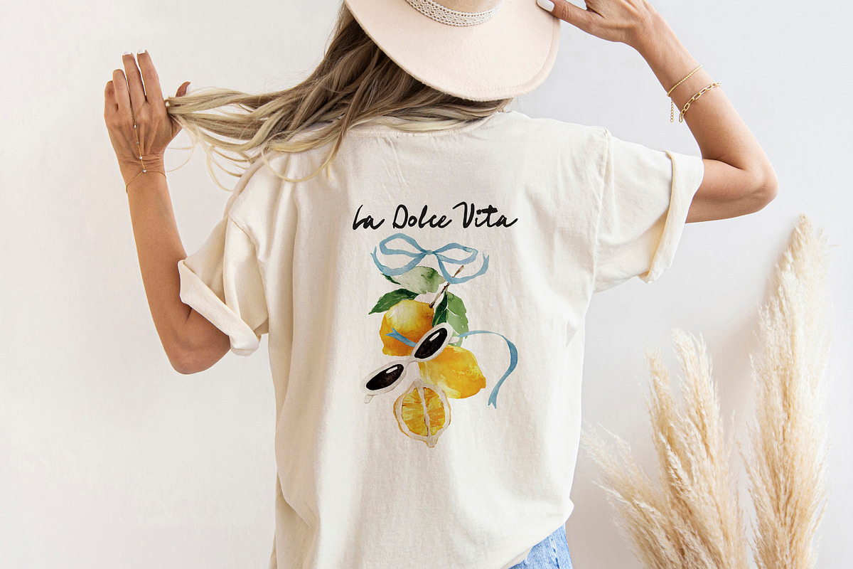 Watercolor Clipart - LA DOLCE VITA, a Decorative Illustration by Beigetime (Photo 7 of 13)