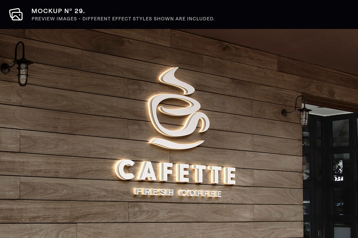 30 Signs & Facade Logo Mockups - V3, an Advertising Mockup by Asylab (Photo 36 of 38)
