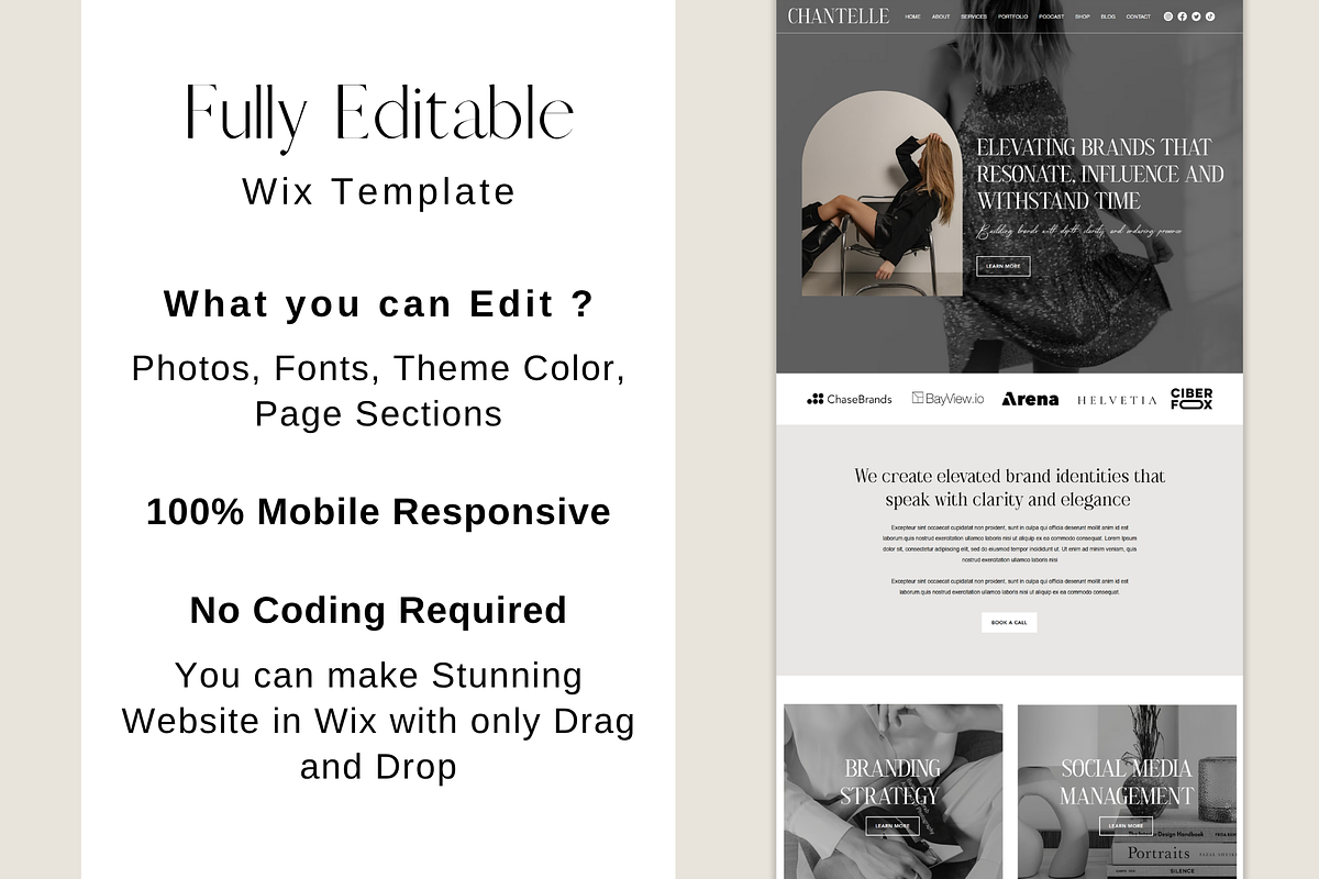 Premium Life Coach Wix Template, a Wix Template by AdvertFox (Photo 6 of 10)