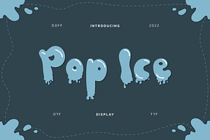 Pop Ice Fun Display, a Serif Font by infernostudio3