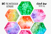 Geometric Watercolor + Gold Bundle, a Texture Graphic by Anna Faun (Thumbnail 2 of 9)