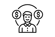 Cash flow Line Icon, an Icon by Pexelpy (Thumbnail 2 of 2)