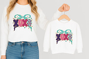 XOXO Valentine Bow PNG, Patchwork He, an Illustration by designcity5 (Thumbnail 3 of 8)