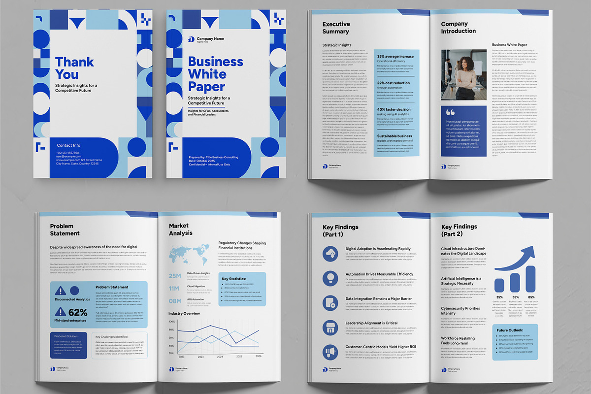 Business White Paper, a Brochure Template by MightyDesign (Photo 2 of 6)
