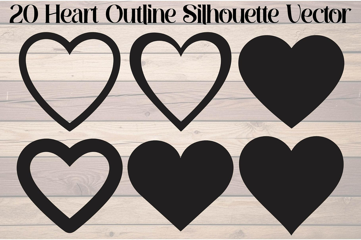 Heart Outline Silhouette, an Object Graphic by Creativeshirt (Photo 1 of 19)