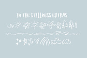 In The Stillness Handwritten font, a Handwritten Font by Jodi Van der Kruik (Thumbnail 6 of 6)