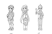 Halloween costumes, an Illustration by yurlick (Thumbnail 2 of 3)