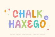 Chalk Haxego - Kids Font, a Sans Serif Font by Iqsiart Studio (Thumbnail 1 of 6)