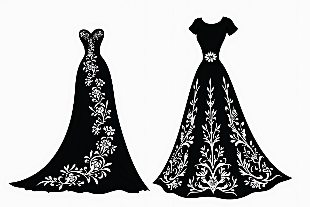Wedding Dress Vector Pack, an Illustration by Gaye Art (Photo 20 of 21)