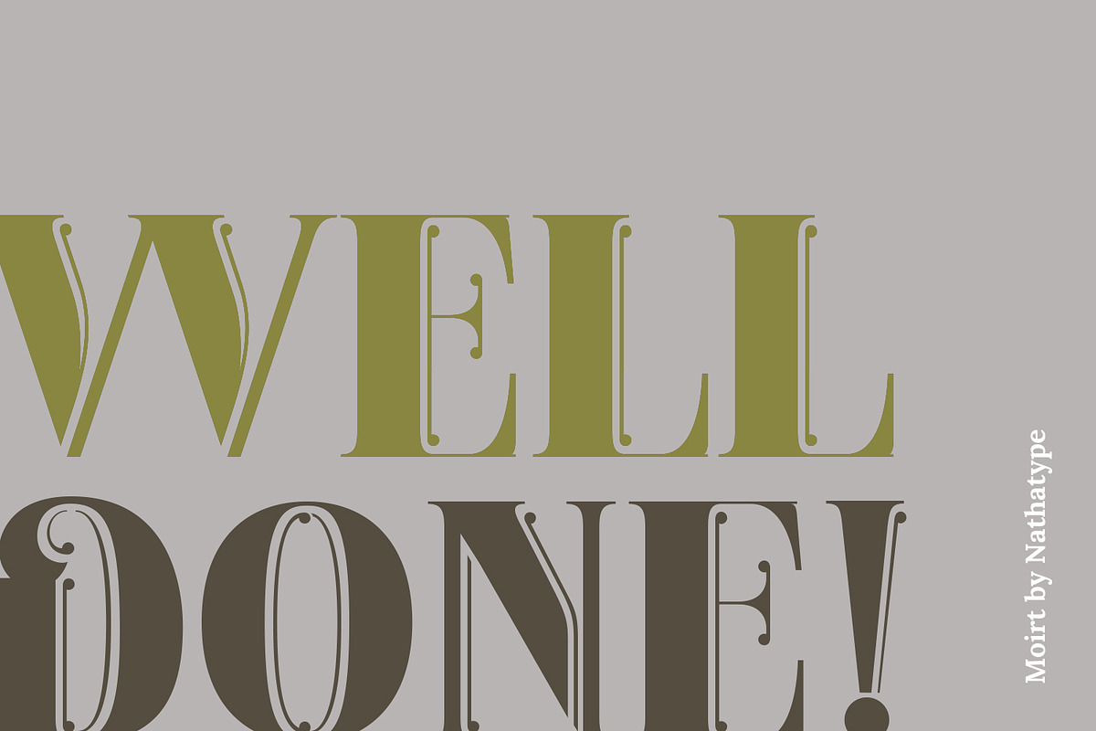 Moirt, a Serif Font by Nathatype (Photo 6 of 11)