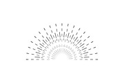 Retro Sunburst Signs Thin Line Icon, an Outline Icon by Bigmouse_art (Thumbnail 4 of 14)